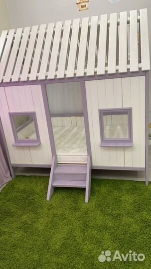 Детская кровать домик с матрасом Орматек бу