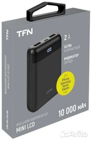 Внешний аккумулятор TFN Mini LCD 10 000 mAh