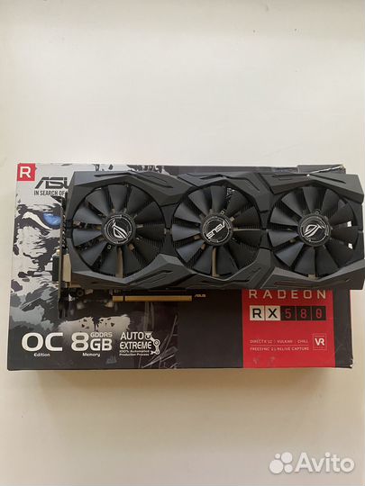 Видеокарта rx 580 asus rog strix 8gb идеал