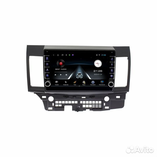 Магнитола Mitsubishi Lancer 10 с крутилками