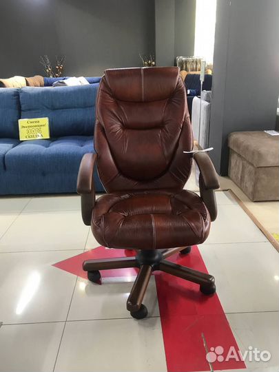 Кресло директора натуральная кожа