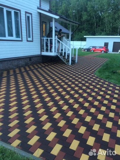 Укладка тротуарной плитки благоустройство
