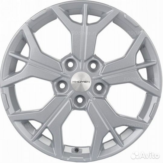 Диск 7*17 5*114,3 ET39 60,1 Khomen Wheels KHW1715 F-Silver (RAV4)