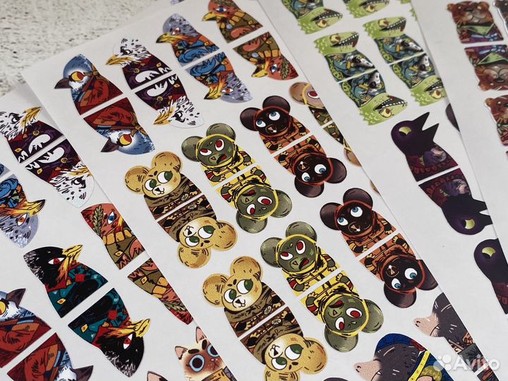 Стикеры и наклейки к настольным играм