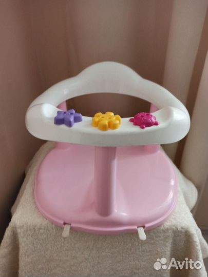 Сиденье для купания детское розовое