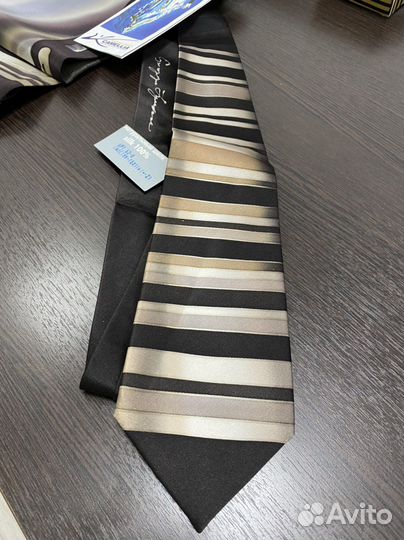 Камелия роспись ручная галстук и шарф