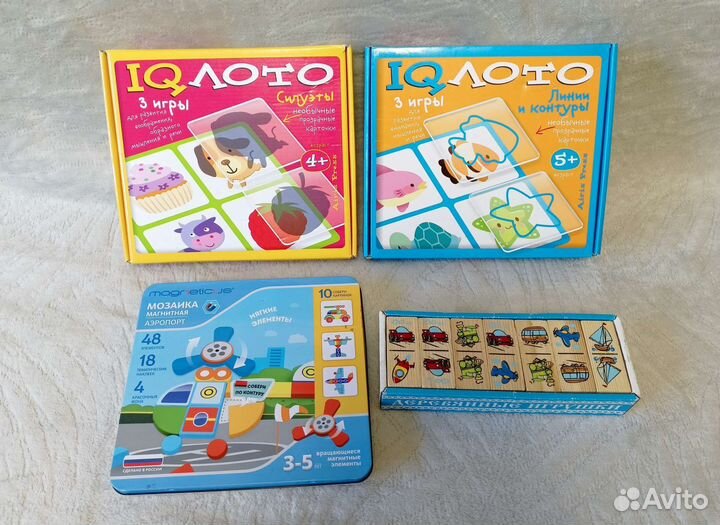 IQ лото, домино, магнитная мозаика для детей