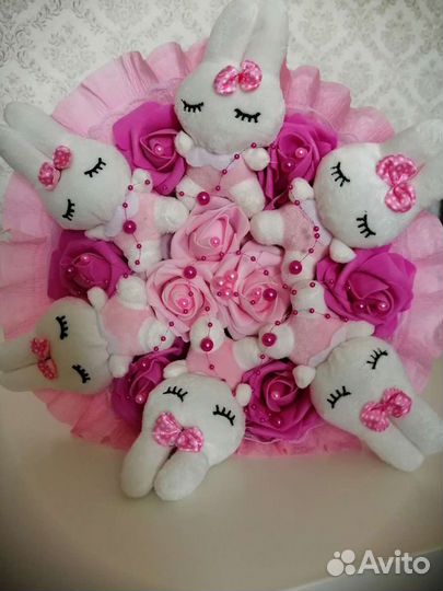 Букеты из мягких игрушек