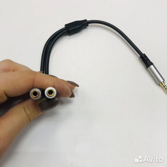 Переходник Jack 3.5мм - розетка микрофон+ наушники