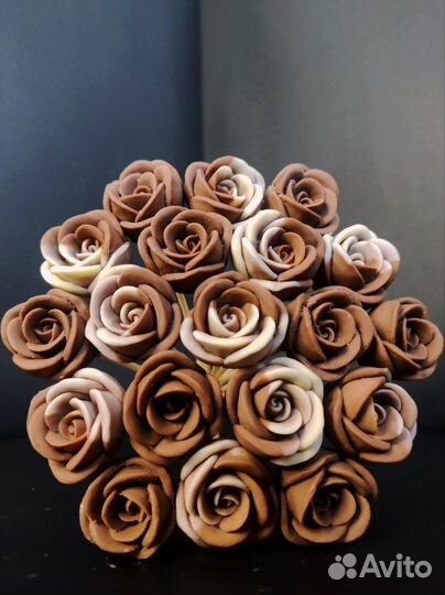 Шоколадные Розы - 19 шт в Букете