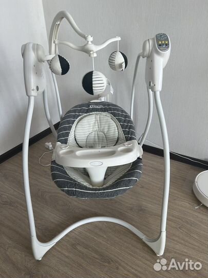 Электрокачели Graco с адаптером