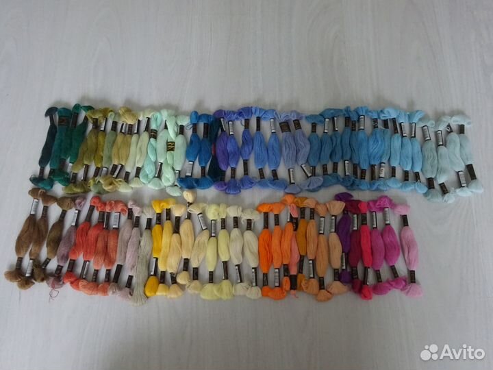 Нитки мулине набор 76 цветов