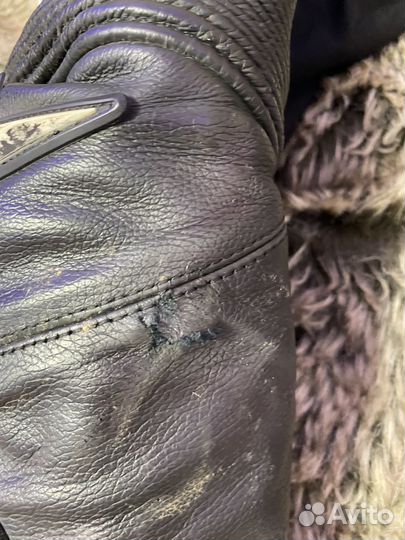 Мото штаны кожаные