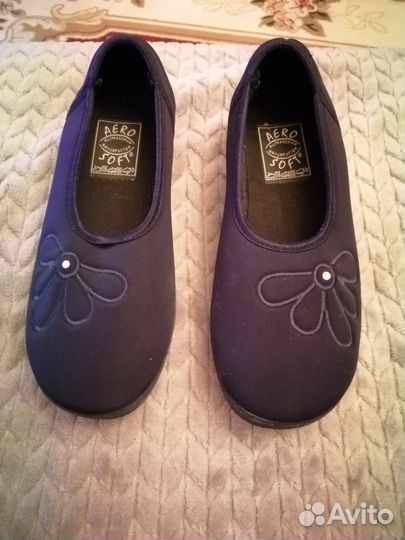 Туфли стрейч на широкую ногу