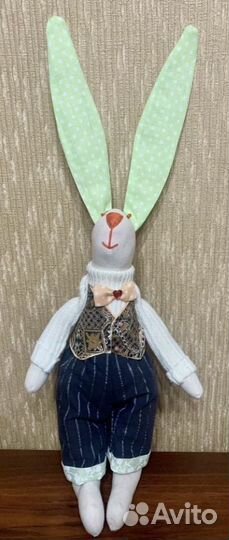 Кукла тильда зайцы