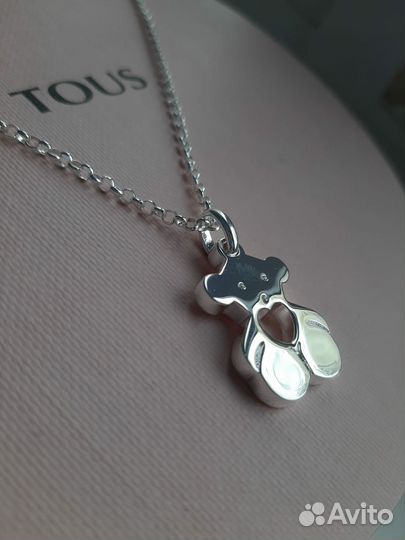 Tous кулон серебро