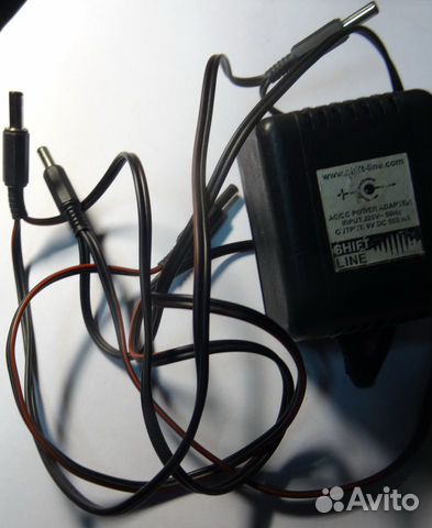 Блок питания 5 разъемов 9В 0,5А (5 Line) + снаруж