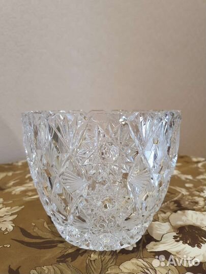 Красивая хрустальная ваза из СССР