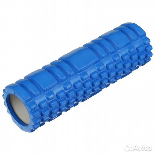 Роллер для йоги 29 х 9 см, массажный, цвет синий