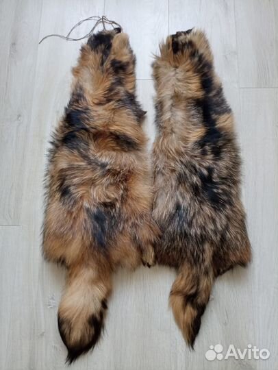 Шкурки енота выделанные