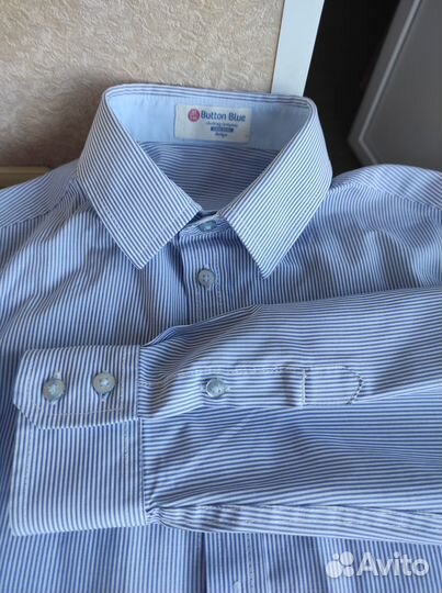 Рубаха Button Blue голубая и две в полоску р-р 146