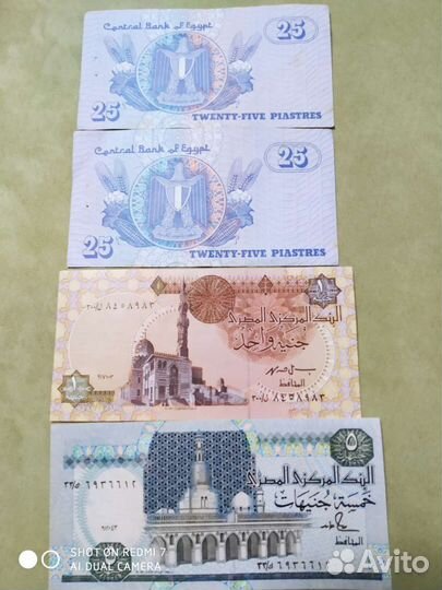 Боны и монеты.Египет.1984-2012 гг