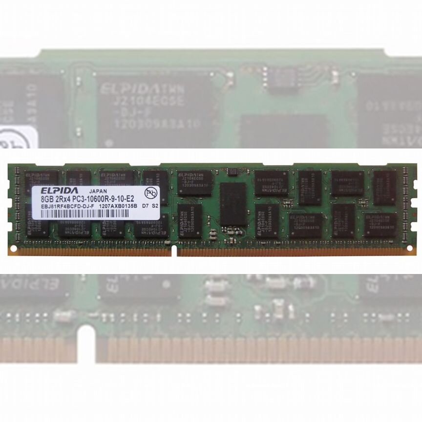 [EBJ81RF4BCFD-DJ-F] Оперативная Память Elpida Ddr3 Ebj81rf4bcfd-Dj-F