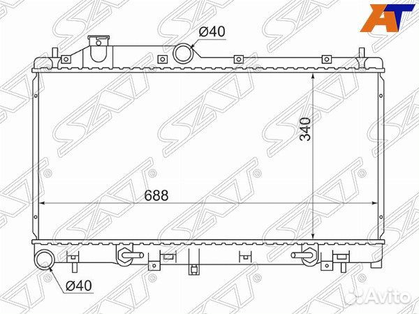 Радиатор subaru