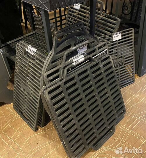 Чугунная решетка гриль 26х42