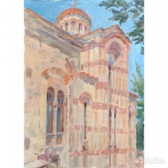 Картина маслом на холсте пейзаж Крым