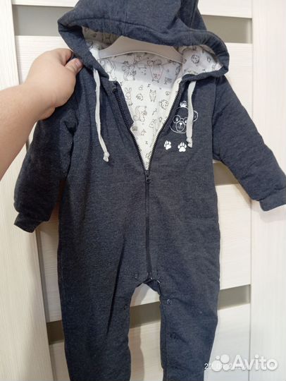 Детские вещи для мальчика пакетом 74 Комбинезоны