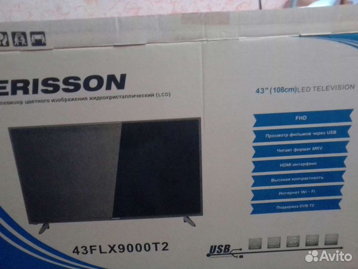 Телевизор smart tv erlsson 43