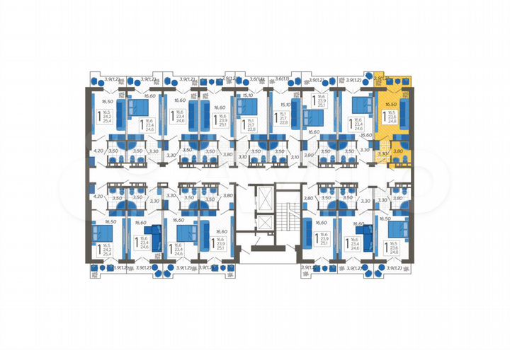 Апартаменты-студия, 24,8 м², 4/12 эт.