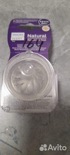 Соска на бутылочку avent natural