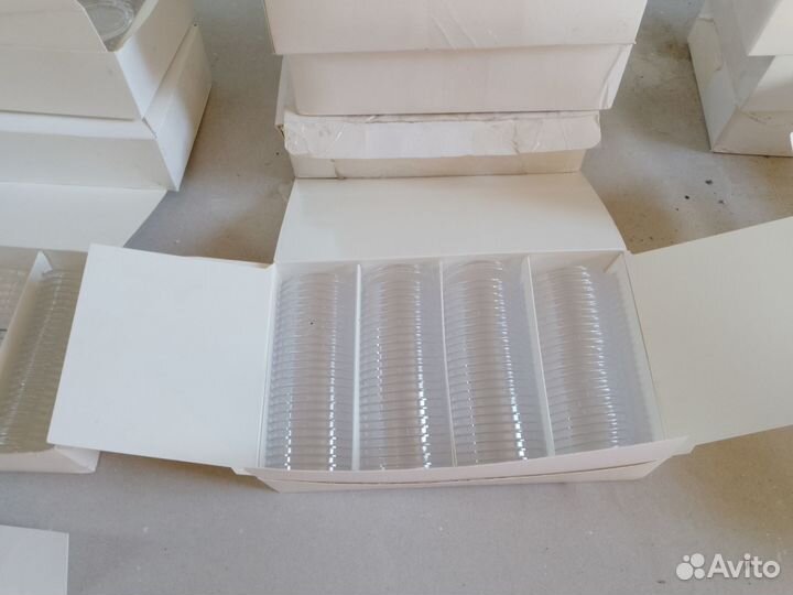 Капсулы монетные пластиковые