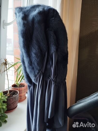 Норковый платок, капор, шапка