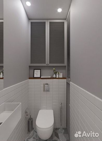 Мебель в санузел, шкаф в постирочную