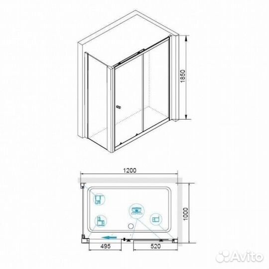 Душевой уголок RGW Classic CL-45-1 120x100