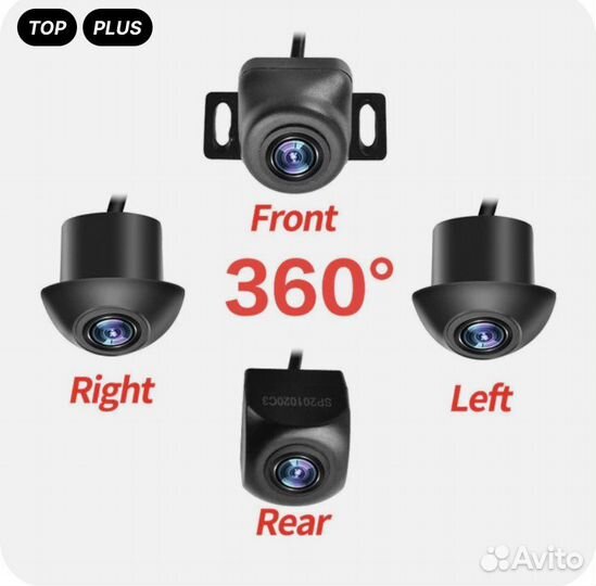 Комплект камер кругового обзора 360.новый