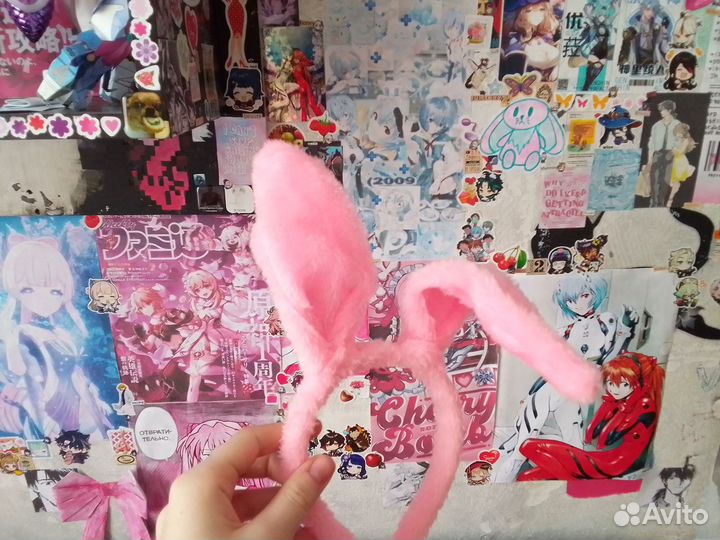 Ушки, украшения лисьи уши ободок заячья уши