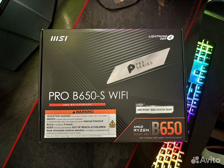 MSI PRO B650-S wifi материнская плата Новая