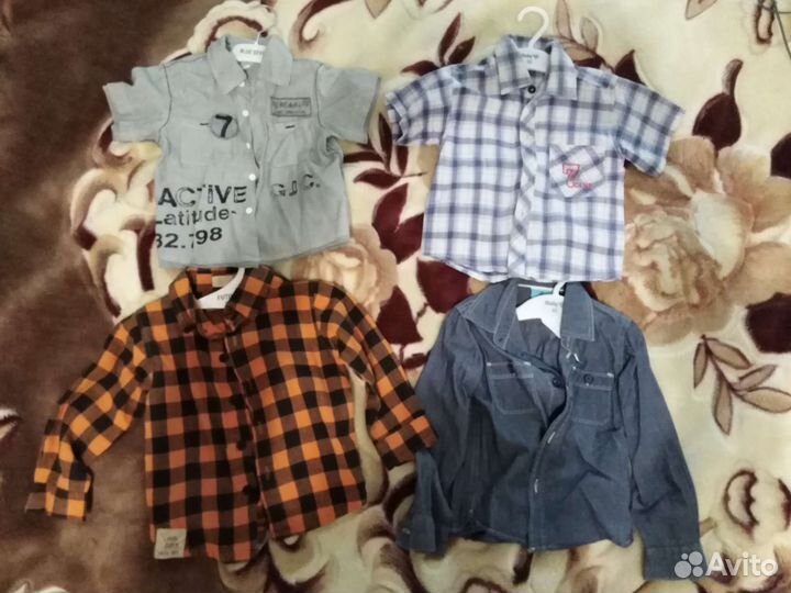 Рубашки для мальчика 2-4