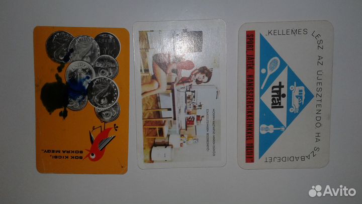 Календарики зарубежные 70 - х годов