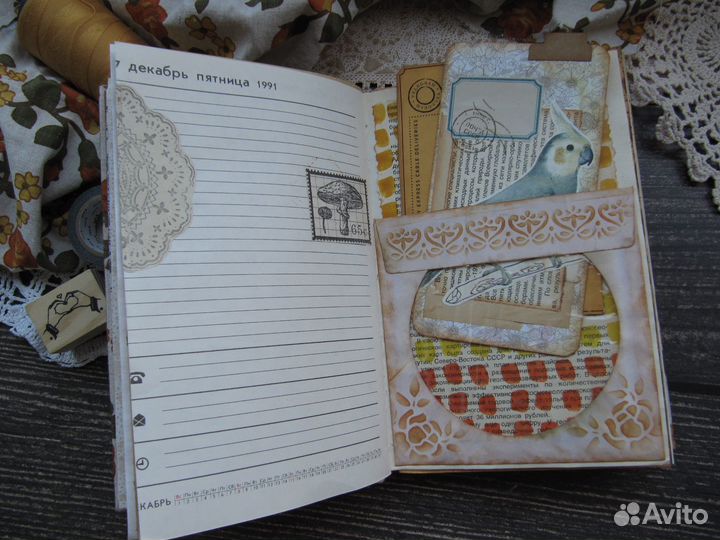 Джанкбук Junk Journal Творческий блокнот