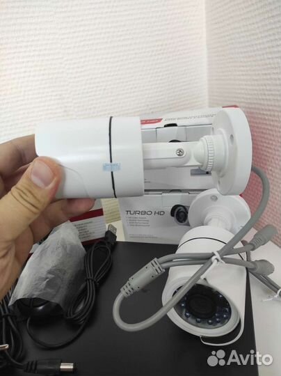 Комплект видеонаблюдения на 2 камеры уличных AHD