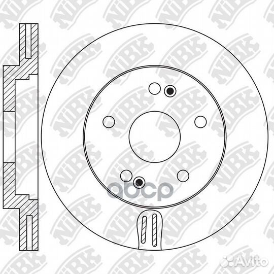 Диск торм.пер. hyundai tucson 1.6,2.0 2WD,4WD 1