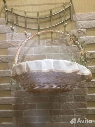 Корзина плетёная для пикника/фотосессии