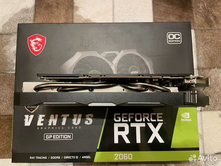 Видеокарта RTX 2060 MSI Ventus GP OC 6G