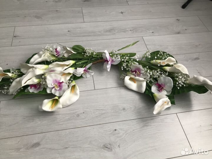 Оформление на свадебный кортеж или свадебного стол