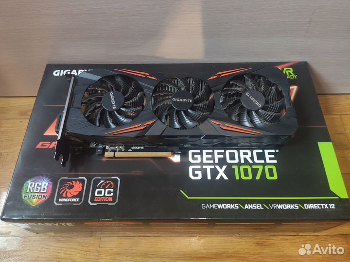 Видеокарта gtx 1070 gigabyte